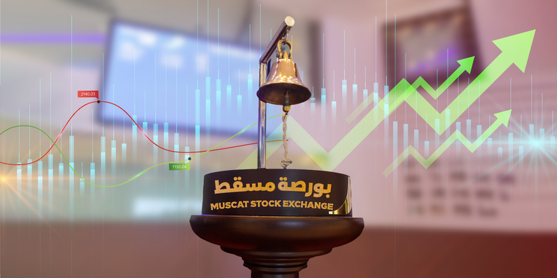 مؤشر بورصة مسقط يُغلق مرتفعًا بنسبة 0.31 بالمائة