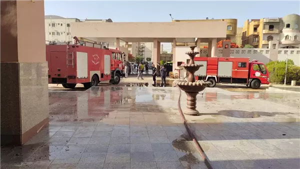 ماس كهربائي يتسبب في حريق مدرسة الشيخ زايد والامتحانات تواصل سيرها بأمان ماس كهربائي يتسبب في حريق مدرسة الشيخ زايد والامتحانات تواصل سيرها بأمان