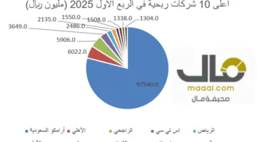 “مال” ترصد: أرباح الشركات المدرجة في سوق الأسهم السعودية تصل إلى 140 مليار ريال في الربع الأول، مع نمو 17 شركة بأكثر من 100%، منها 3 تجاوزت 3000%، و15 شركة تحولت للربحية، و45 الشركة خاسرة… اكتشف التفاصيل.