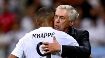 مبابي يوجه وداعًا مؤثرًا لأنشيلوتي قبل خوضه المباراة الأخيرة مع ريال مدريد