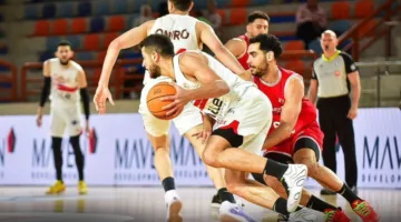 مباراة حاسمة في نصف نهائي دوري السوبر بين الأهلي والزمالك في كرة السلة