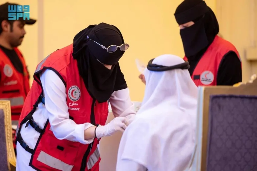 متطوعو منفذ جديدة عرعر: جهود متكاملة لخدمة الحجاج متطوعو منفذ جديدة عرعر: جهود متكاملة لخدمة الحجاج