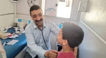 مجانًا.. فحص 303 أشخاص خلال حملة طبية في كفر الدوار بالبحيرة