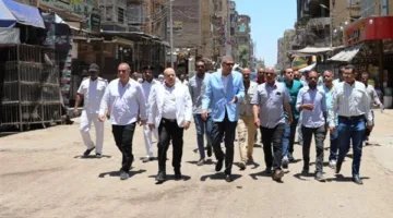 محافظ أسوان يزور شارع بورسعيد في كوم أمبو