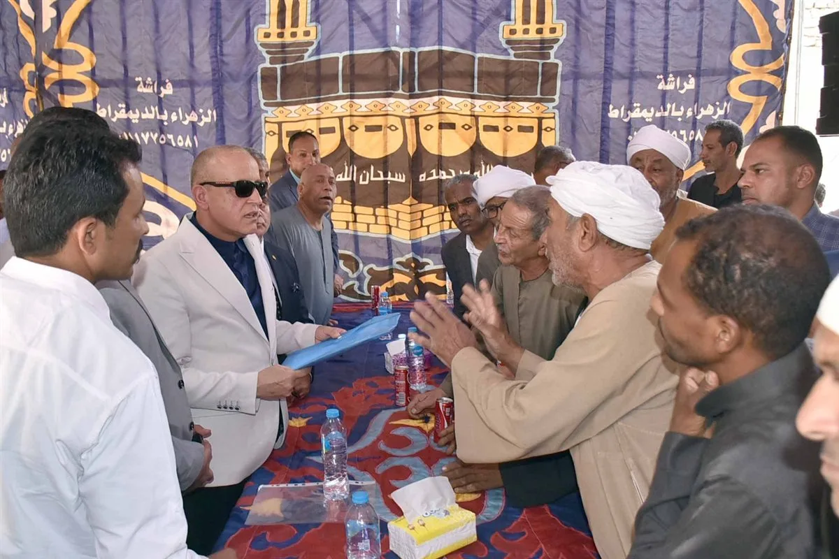 محافظ الأقصر ي inaugurates Family Development and Health Center in Al-Democratique and announces upcoming steps for sewage and natural gas projects.