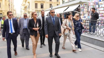 محافظ الإسكندرية وسفيرة الاتحاد الأوروبي يزوران مشروع rejuvenation لشارع النبي دانيال التراثي