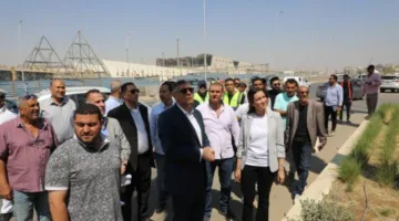 محافظ الجيزة يزور موقع تطوير منطقة المتحف المصري الكبير
