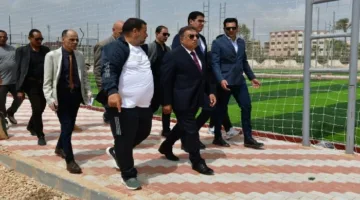 محافظ الدقهلية يزور موقع المرحلة الأولى من مشروع نادى المنصورة الرياضى في فرع جمصة
