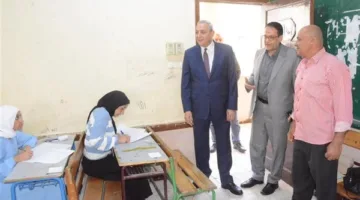 محافظ الغربية يزور مراكز امتحانات الدبلومات الفنية