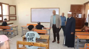 محافظ القليوبية يزور لجان امتحانات الثانوية الأزهرية في اليوم الأول من الامتحانات