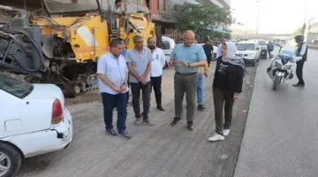 محافظ القليوبية يزور مشاريع تطوير ورصف الطرق وإزالة المعوقات في غرب شبرا