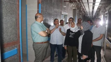 محافظ القليوبية يزور مشروع تطوير مستشفى النيل في شبرا الخيمة