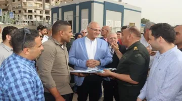 محافظ القليوبية يزور موقع إنشاء نادي المدنيين والعسكريين في بنها
