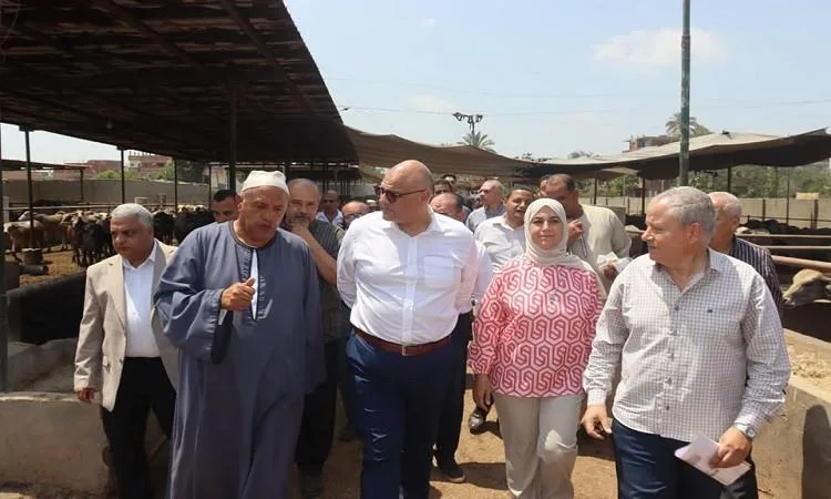 محافظ القليوبية يشرف على زيارة مزرعة لتربية الماشية في قرية العمار
