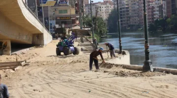 محافظ المنوفية يتفقد ميدانياً أعمال تطوير ورفع كفاءة كورنيش شبين الكوم