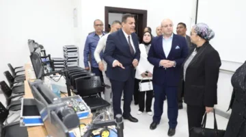 محافظ بني سويف ورئيسة المجلس القومي للمرأة يطلقان وحدة المساواة في الفرص في الجامعة التكنولوجية