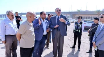 محافظ سوهاج يزور المرحلة الثانية من كورنيش أخميم