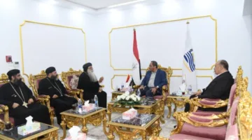 محافظ قنا يرحب بوفدين من مطرانية دشنا ونجع حمادي بمناسبة عيد الأضحى المبارك.
