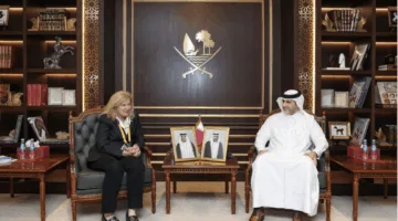محافظ مصرف قطر المركزي يلتقي بالمدير التنفيذي لشركة فرانكلين تيمبلتون