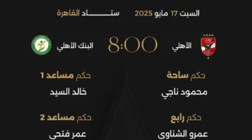 محمود ناجي يدير مباراة الأهلي ضد البنك، وبسيوني يحكم لقاء بتروجيت وبيراميدز