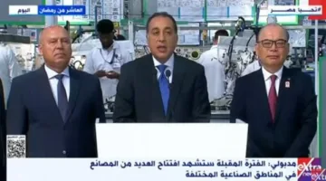مدبولي ي inaugurates the new “Sumitomo” factory for manufacturing automotive wiring harnesses.