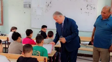 مدير تعليم الفيوم يزور مراكز امتحانات النقل في يوسف الصديق