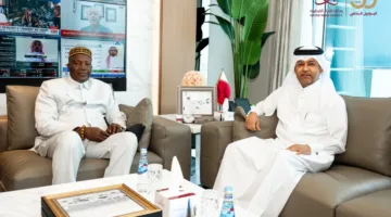 مدير وكالة الأنباء القطرية يلتقي بسفير ليبيريا
