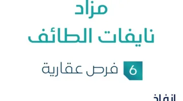 مزاد نايفات الطائف في السوق العقاري السعودي بإدارة مزادات إنفاذ