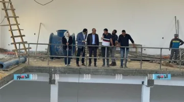 مسؤولو مرافق القاهرة الجديدة يراقبون سير العمل في محطة الصرف الصحي بالتجمع الثالث