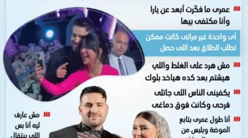 مسلم يتحدث عن جدل يارا تامر وأروى قاسم: زوجتي تعادل 100 رجل (إنفوجراف)