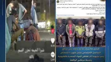 مصدر أمني: فيديو يظهر خمسة أشخاص يبدو عليهم آثار تعاطي المخدرات في شبرا الخيمة “قديم”