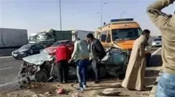 مصرع اللواء حازم مشعل نتيجة اصطدام سائق حافلة صغيرة بحملة مرورية على طريق الإسكندرية الصحراوي