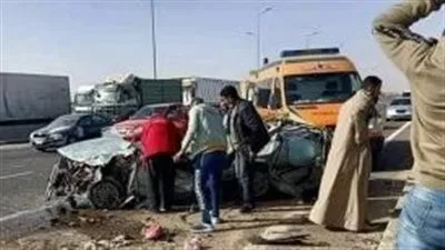 مصرع اللواء حازم مشعل نتيجة اصطدام سائق حافلة صغيرة بحملة مرورية على طريق الإسكندرية الصحراوي