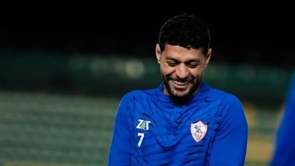 مصطفى شلبي يشارك في مران الزمالك استعدادا لمواجهة سيراميكا بالدوري