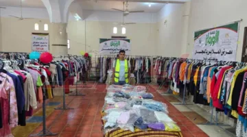 معرض ملابس يهدف لدعم وإسعاد 480 عائلة في 8 قرى بمركز بيلا، كفر الشيخ