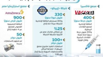 «معلومات الوزراء» يقدم إنفوغراف يبرز جهود الدولة في تطوير صناعة الأدوية المحلية