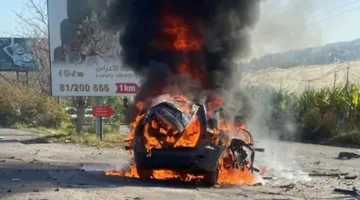 مقتل شخص في قصف إسرائيلي استهدف سيارة بصيدا اللبنانية