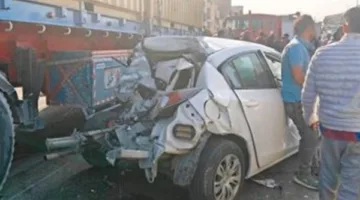 مقتل شخصين في حادث اصطدام لعدة سيارات على طريق السويس الصحراوي