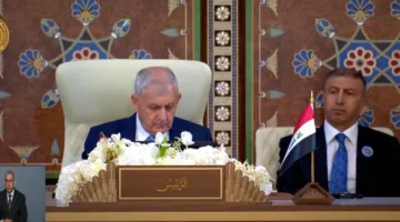 الرئيس العراقي: نرفض جميع محاولات ترحيل الفلسطينيين تحت أي ظرف أو مسمى.