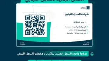 من ورقة واحدة.. ملامح السجل التجاري الجديد