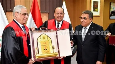 منح الدكتوراه الفخرية للنائب العام من جامعة المنصورة تقديرًا لإسهاماته في دعم العدالة