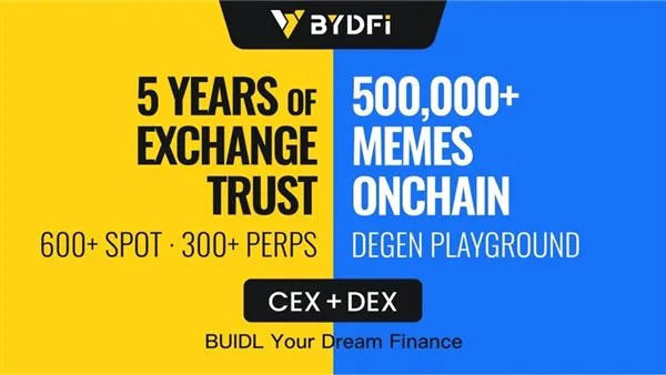 منصة BYDFi المزودة بمحركات مزدوجة CEX و DEX تتصدر التوجهات الجديدة في مجال تداول العملات الرقمية. منصة BYDFi المزودة بمحركات مزدوجة CEX و DEX تتصدر التوجهات الجديدة في مجال تداول العملات الرقمية.