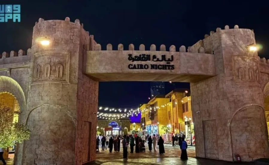 منطقة “ليالي القاهرة” في سيتي ووك جدة تقدم تجربة مصرية تجمع بين التراث والثقافة للزوار.