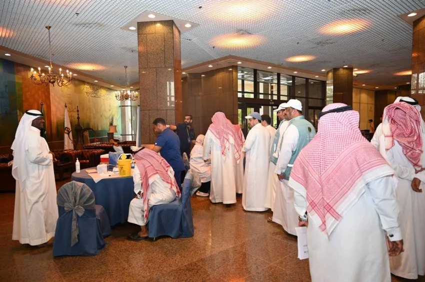 منطقة مكة المكرمة تطلق حملة تطعيم وقائية لمشاركي موسم الحج 1446هـ بالتعاون مع تجمع جدة الصحي الأول منطقة مكة المكرمة تطلق حملة تطعيم وقائية لمشاركي موسم الحج 1446هـ بالتعاون مع تجمع جدة الصحي الأول