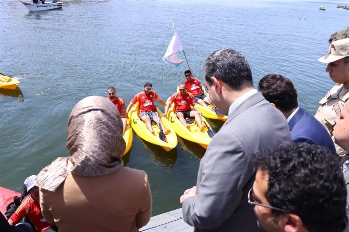 مهرجان تجديف في النيل احتفالًا بالعيد القومي لمحافظة دمياط