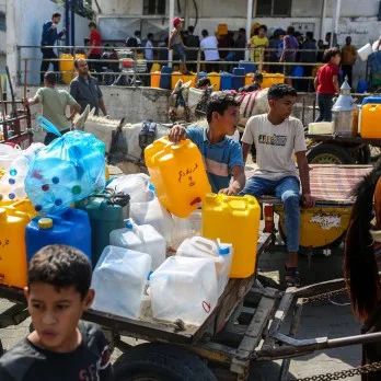 مهمة “من الصعب تحقيقها”: تأمين مياه شرب آمنة للفلسطينيين في غزة مهمة “من الصعب تحقيقها”: تأمين مياه شرب آمنة للفلسطينيين في غزة