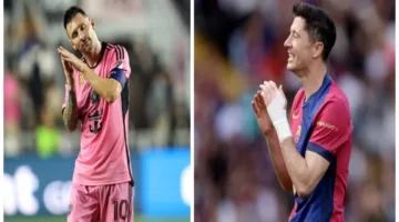 ميسي و ليفاندوفسكي: من حقق 100 هدف أولاً؟