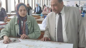نائب رئيس جامعة القاهرة يقوم بجولة تفقدية على لجان الامتحانات في كليات الهندسة والزراعة والتخطيط الإقليمي.