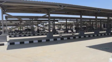 نائب محافظ بني سويف يقوم بجولة تفقدية للاطلاع على الأعمال النهائية بمجمع مواقف سيارات عدلي منصور.