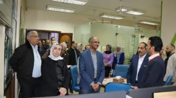نائب وزير الإسكان يستعرض تقدم تنفيذ مشروع بناء محطة مياه في منشأة القناطر